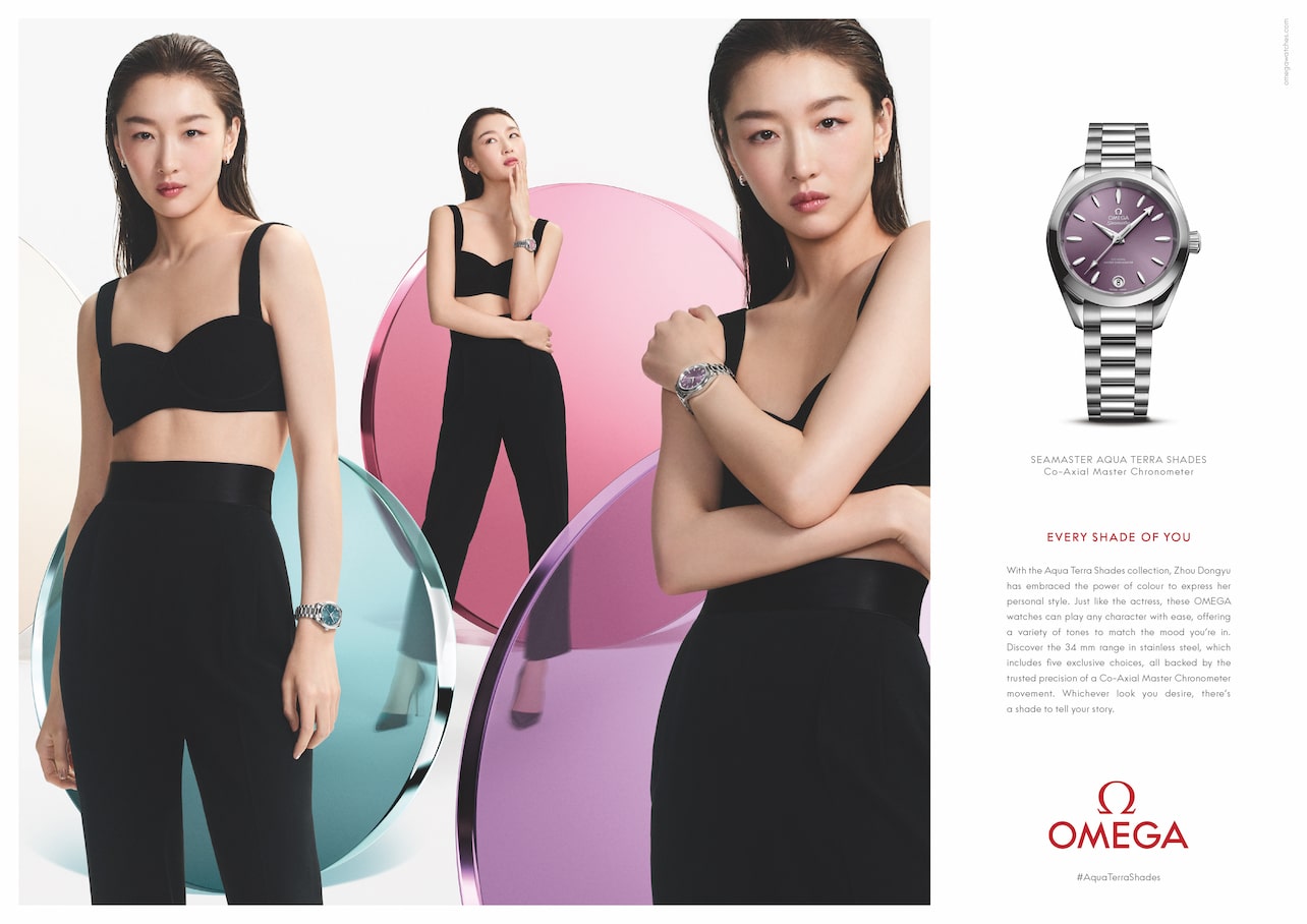 Omega Zhou Dongyu campaña Watches World Omega Zhou Dongyu campaña