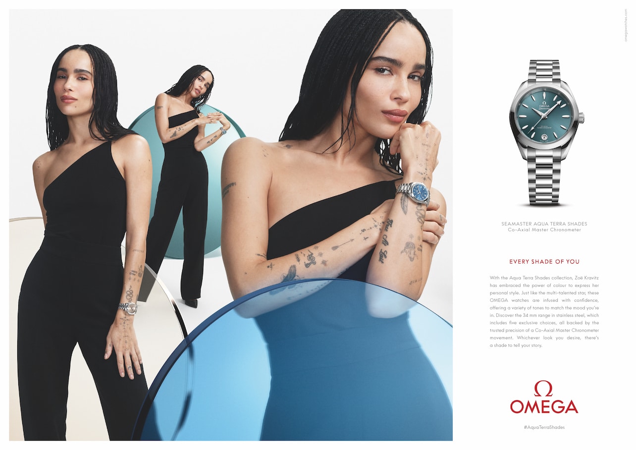 Omega Zoë Kravitz campaña Watches World Omega Zoë Kravitz campaña