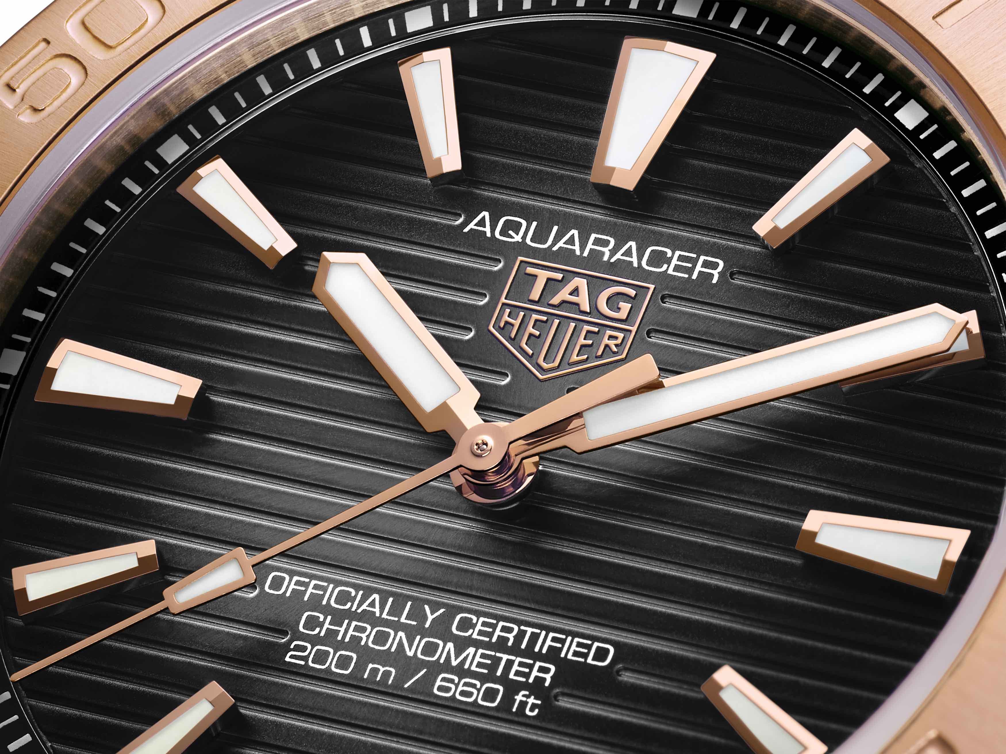 TAG Heuer Aquaracer Oro certificado como cronómetro