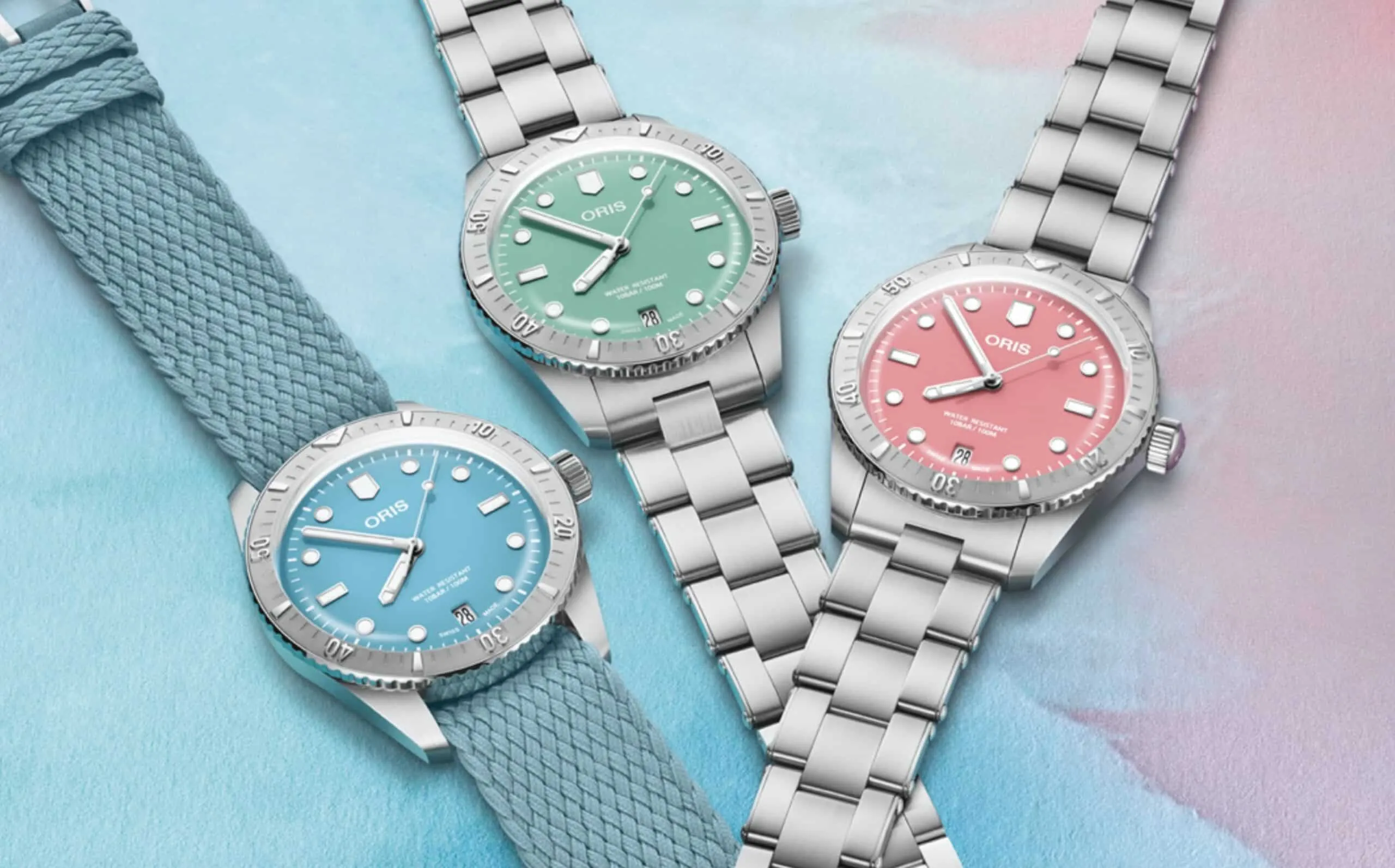 Oris Divers Sixty-Five Cotton Candy Acero Inoxidable