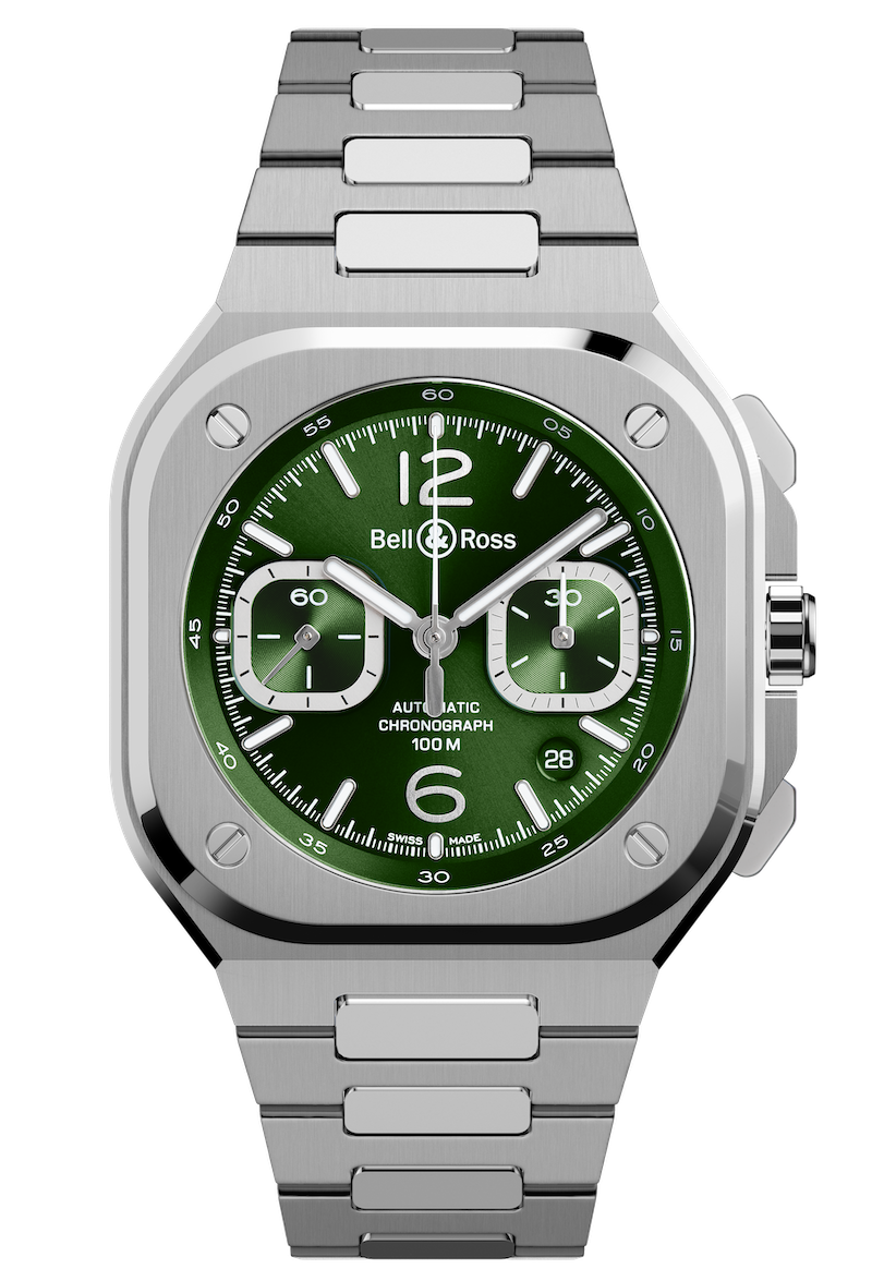 BR05ChronoGreenSteel2 Watches World