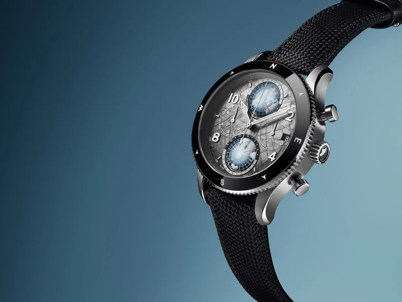 Montblanc 1858 Geosphere Chronograph 0 Oxygen The 8000 LE 290 44mm