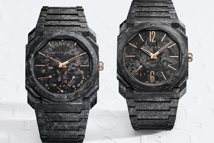 Bulgari Octo Finissimo CarbonGold automático duo