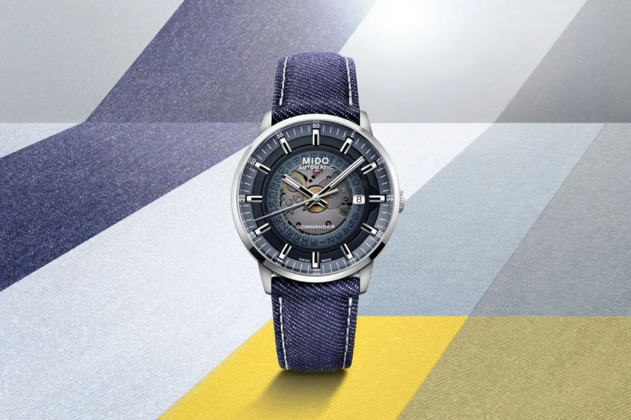 Mido Commander Gradient Denim, el ícono crea sus propios códigos