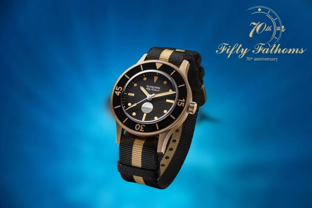 Blancpain celebra 70 años con el Fifty Fathoms en Oro Bronce