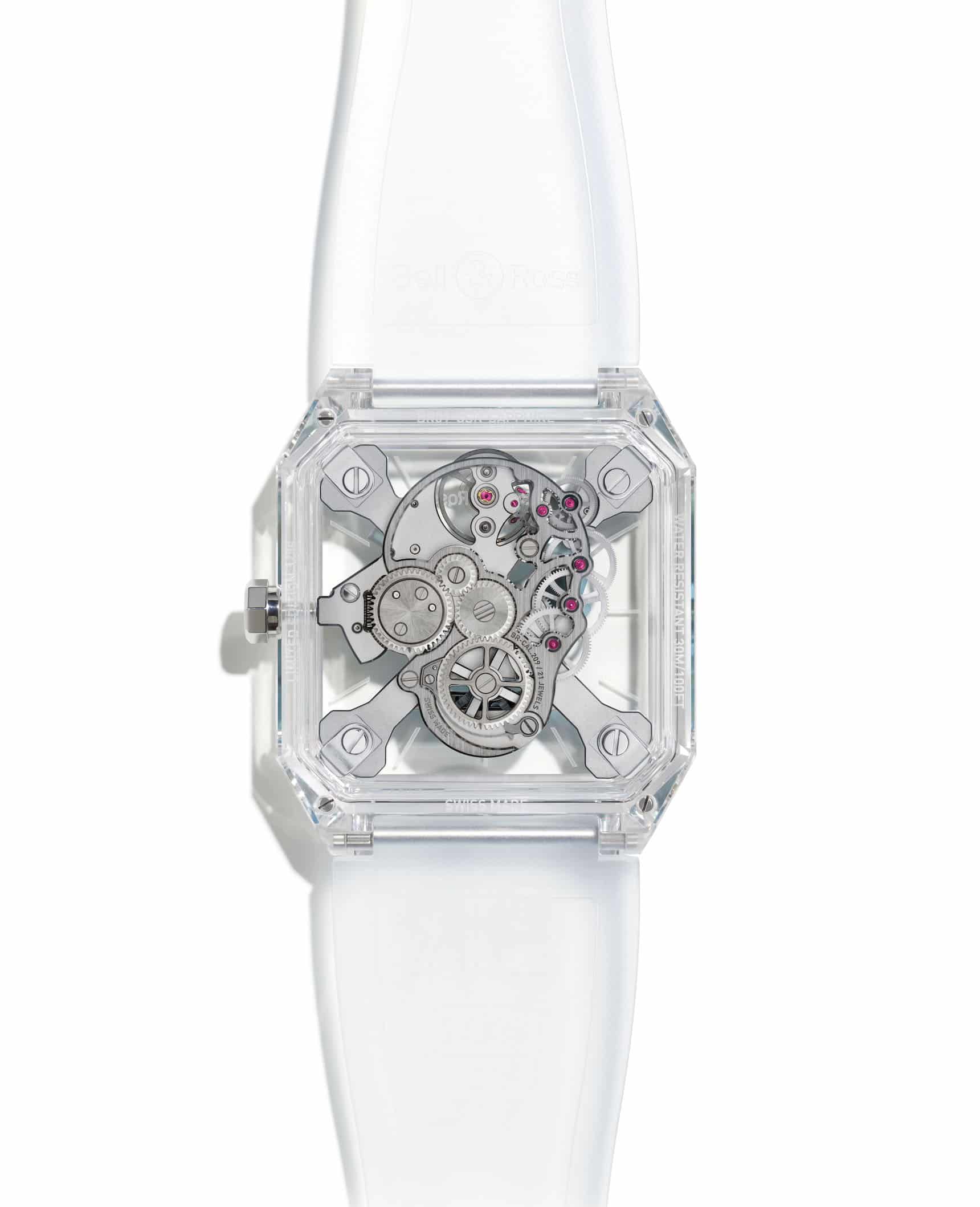 Bell Ross BR 01 Cyber Skull Sapphire Ice Blue 3