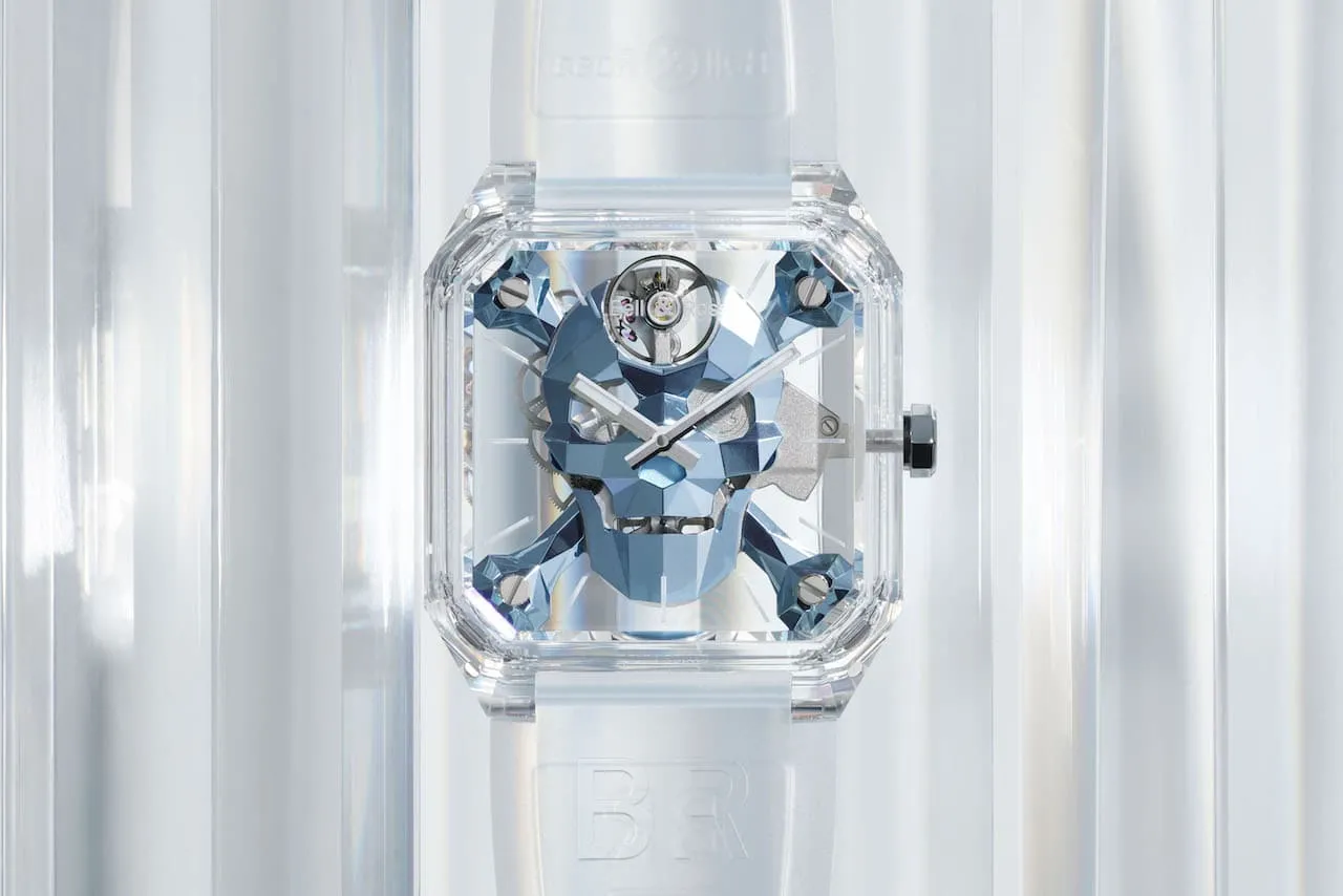 Bell Ross BR 01 Cyber Skull Sapphire Ice Blue