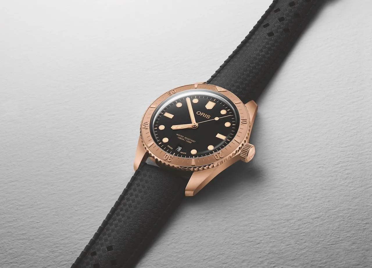 Oris Cotton Candy Sepia Divers Sixty-Five