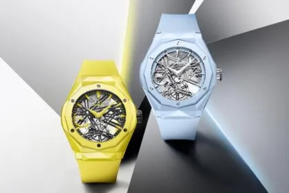 Hublot Classic Fusion Tourbillon Orlinski amarillo azul