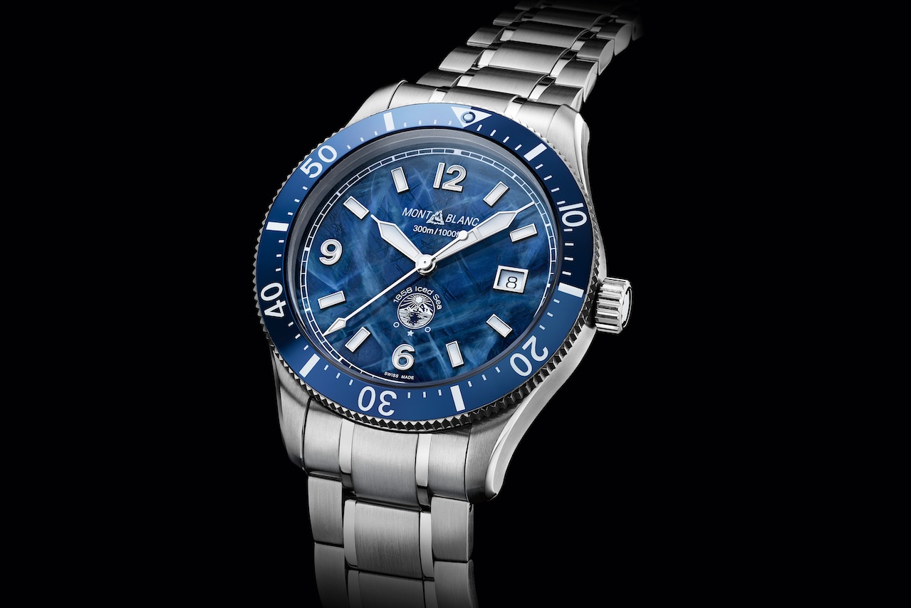 Montblanc 1858 Iced Sea Automatic Date - Blue (1)