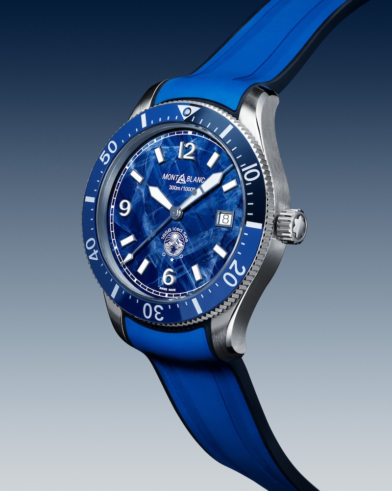 Montblanc 1858 Iced Sea Automatic Date - Blue (8)