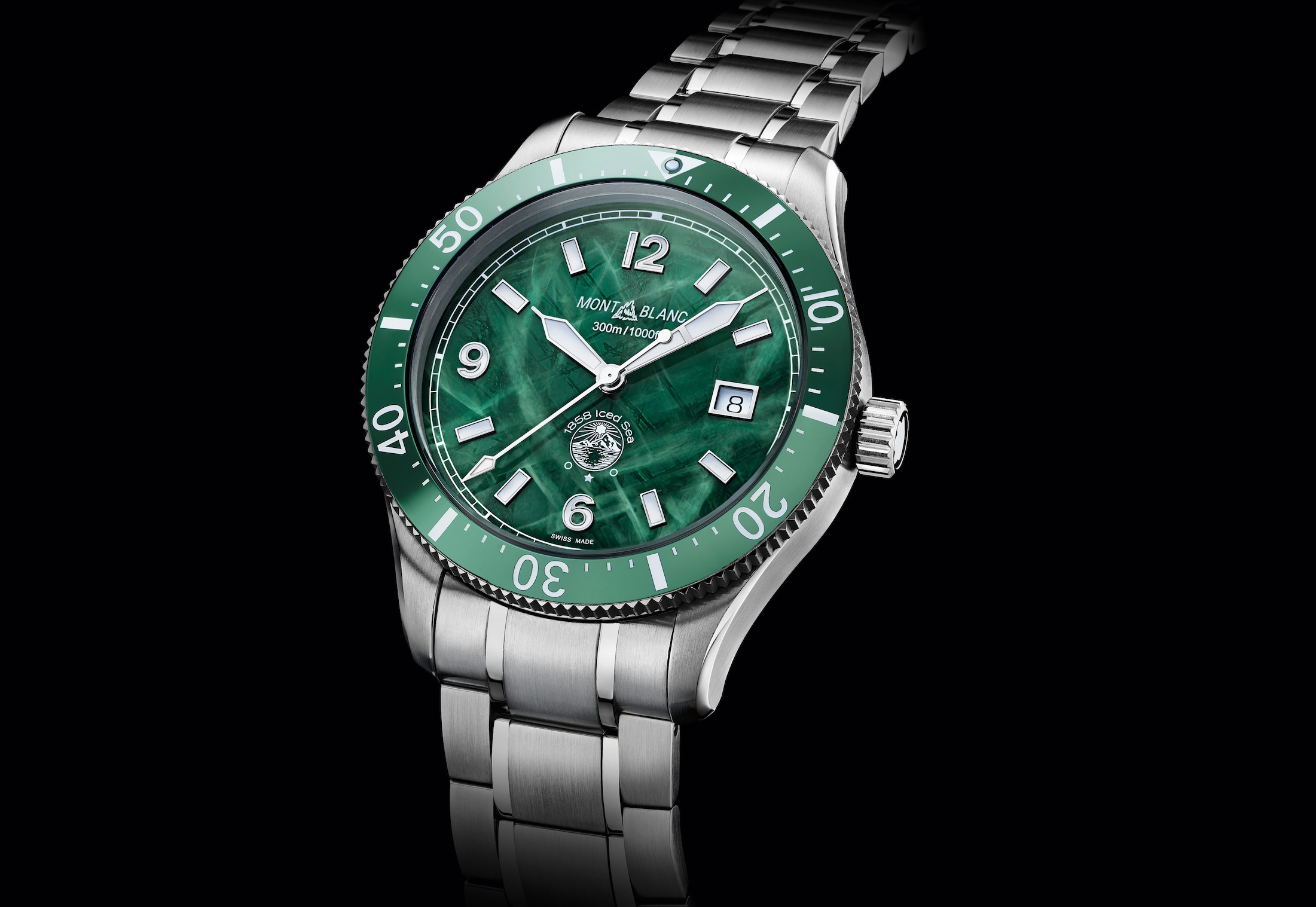 Montblanc 1858 Iced Sea Automatic Date - Green (1)
