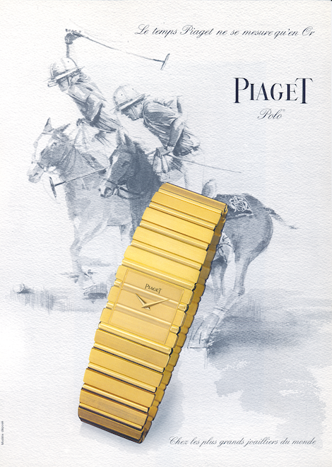 Piaget Polo Carrée - joueurs polo - 1986