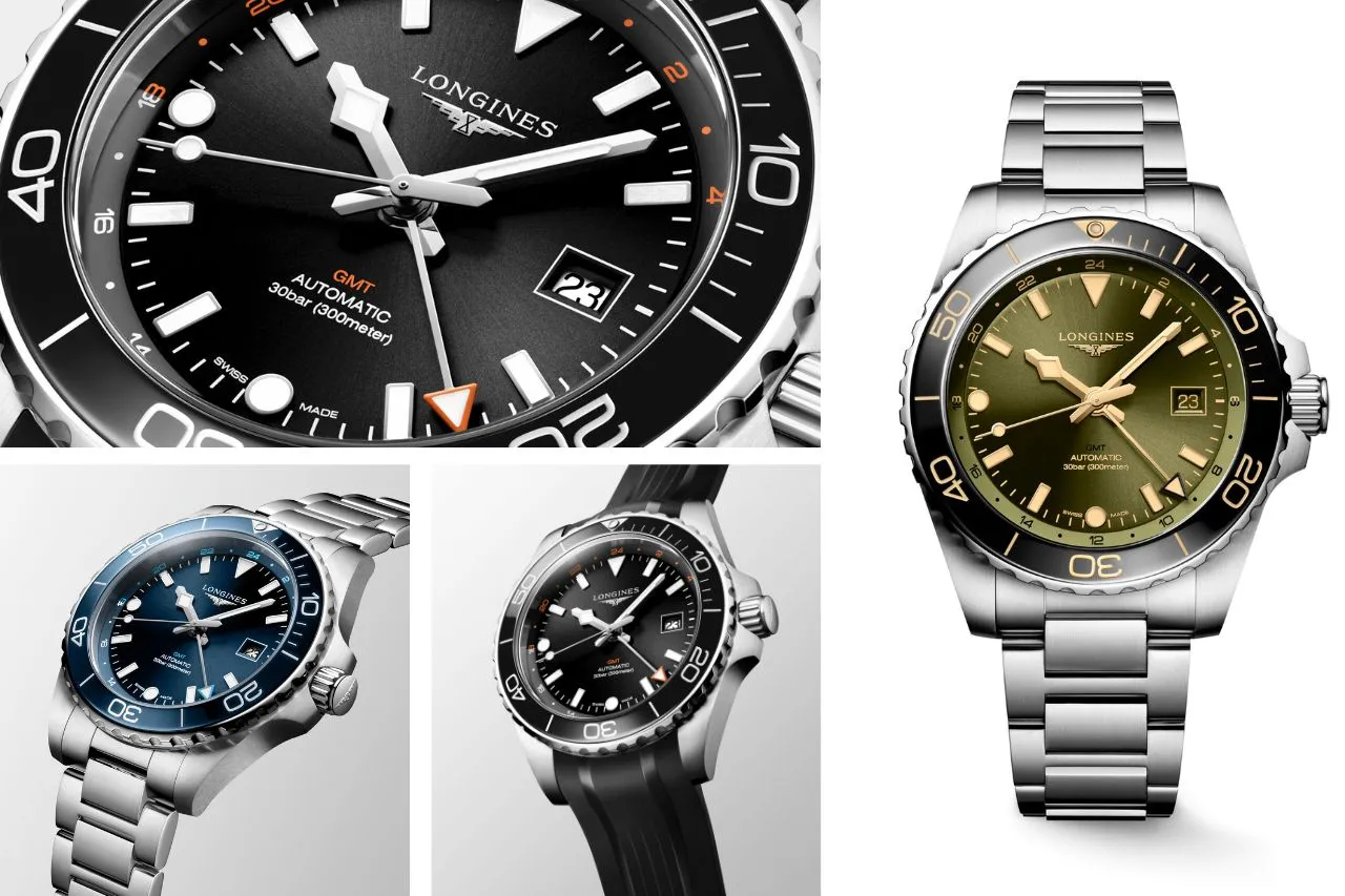La familia HydroConquest GMT crece con versiones en 43 mm