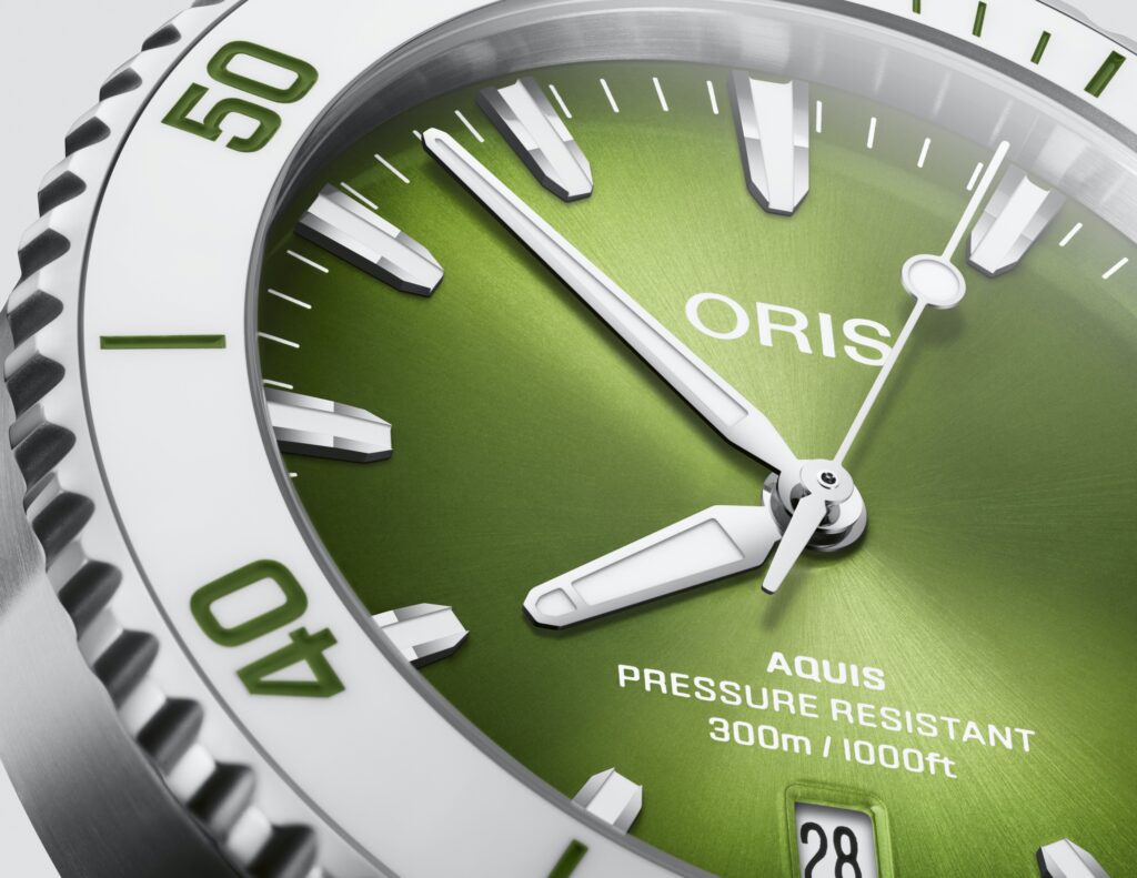 Oris Aquis Date Taste of Summer en "Refreshing Green"