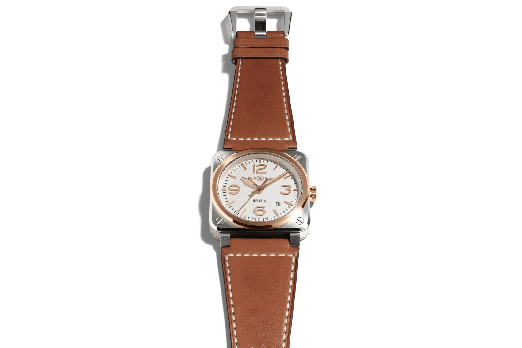 Bell & Ross BR 03 White Steel & Gold