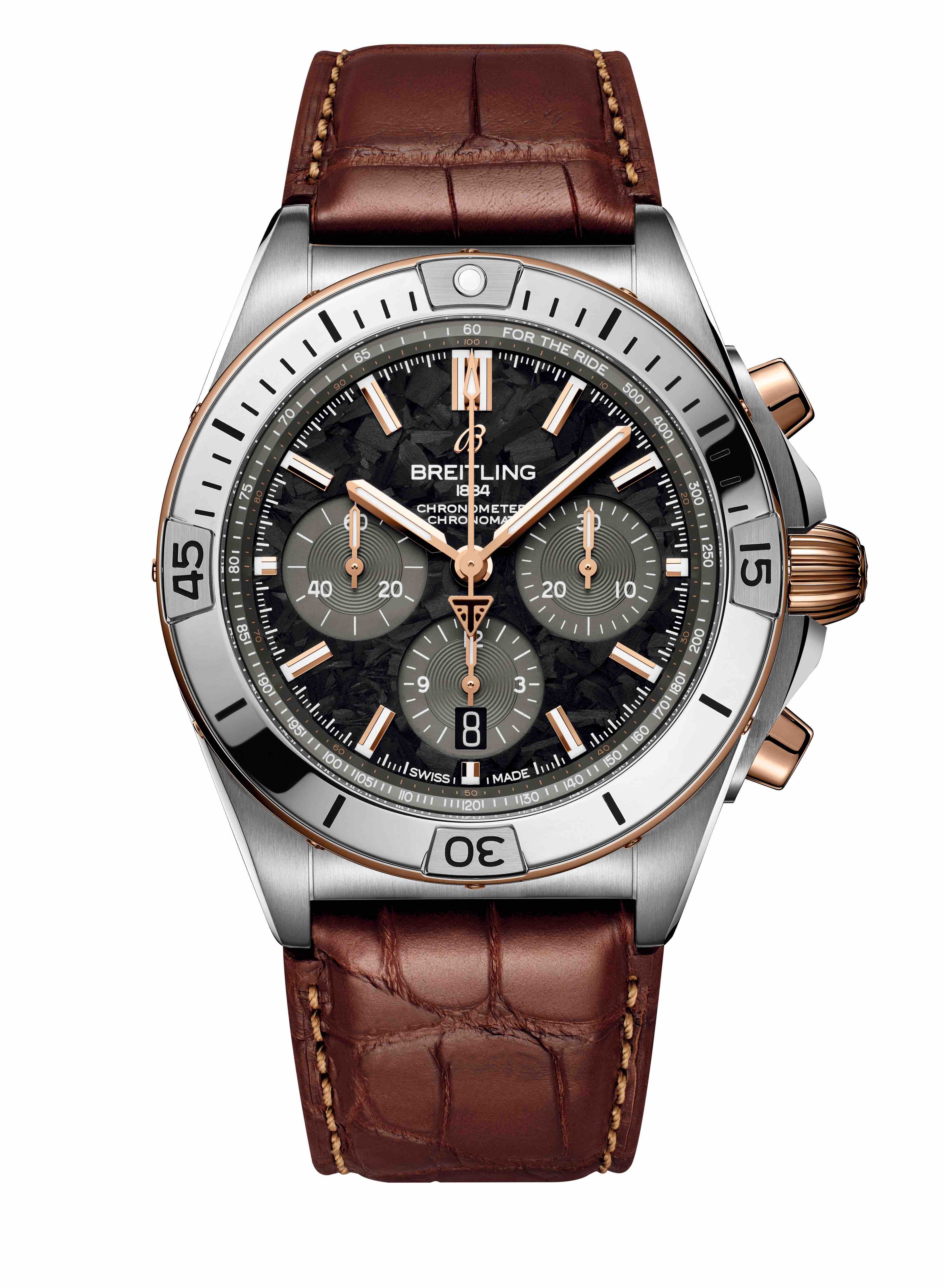 201AB0134101C1A1CHRONOMATB0142STEELBLUESOLDIERcmjn no reflection25320080420tif Watches World Breitling Chronomat B01 42 Triumph Speed Triple RR Owners Exclusive