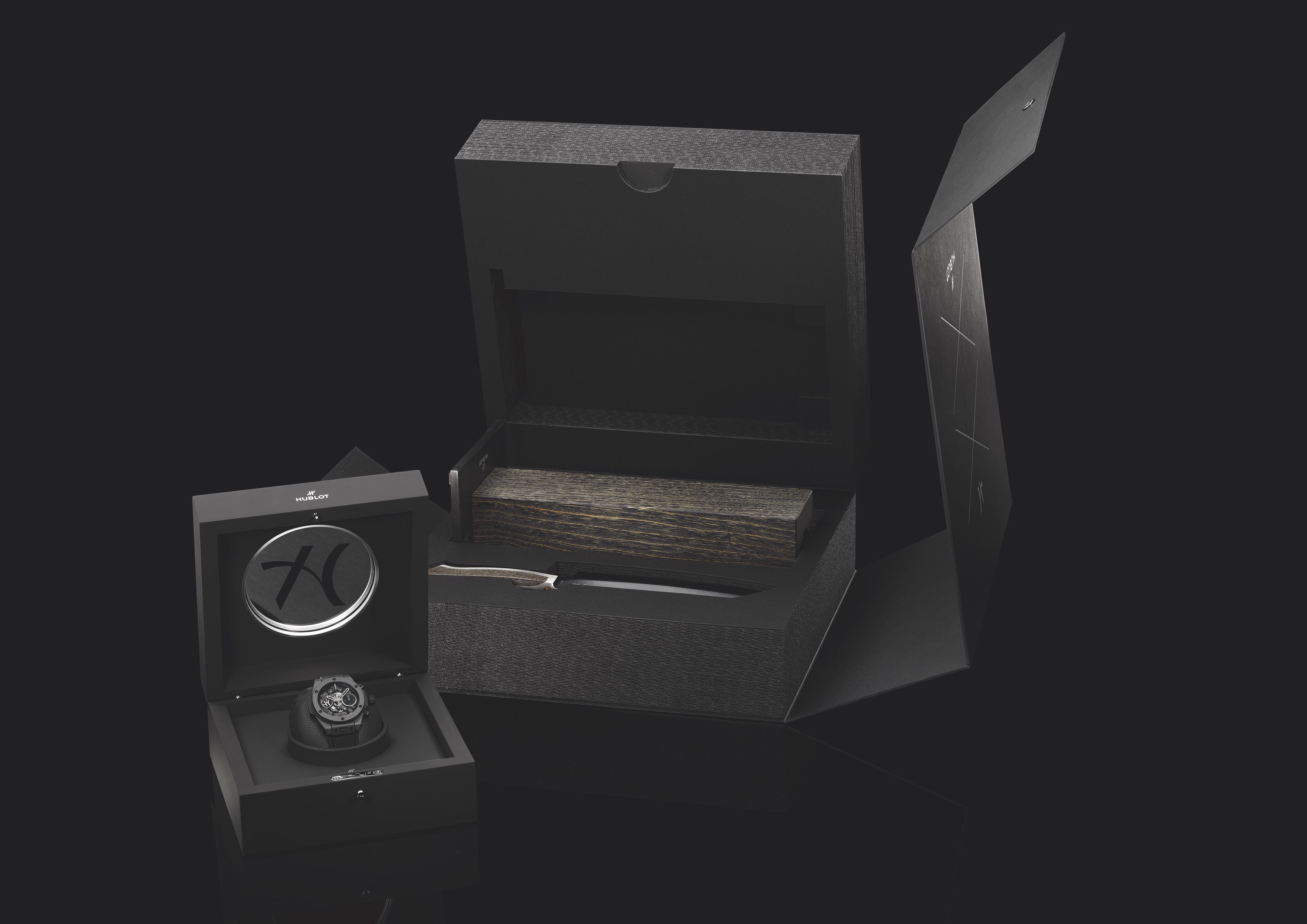 Caja de presentación Hublot Big Bang Unico All Black Schloss Schauenstein 