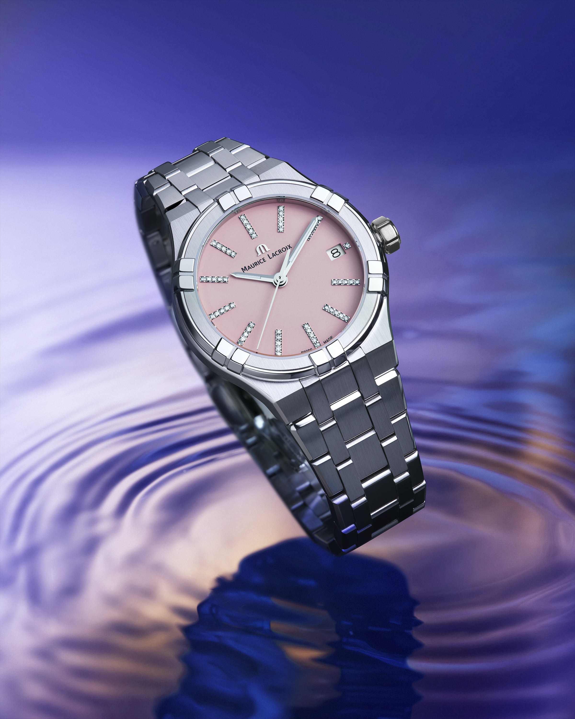 Maurice Lacroix Aikon Quartz en rosa pálido