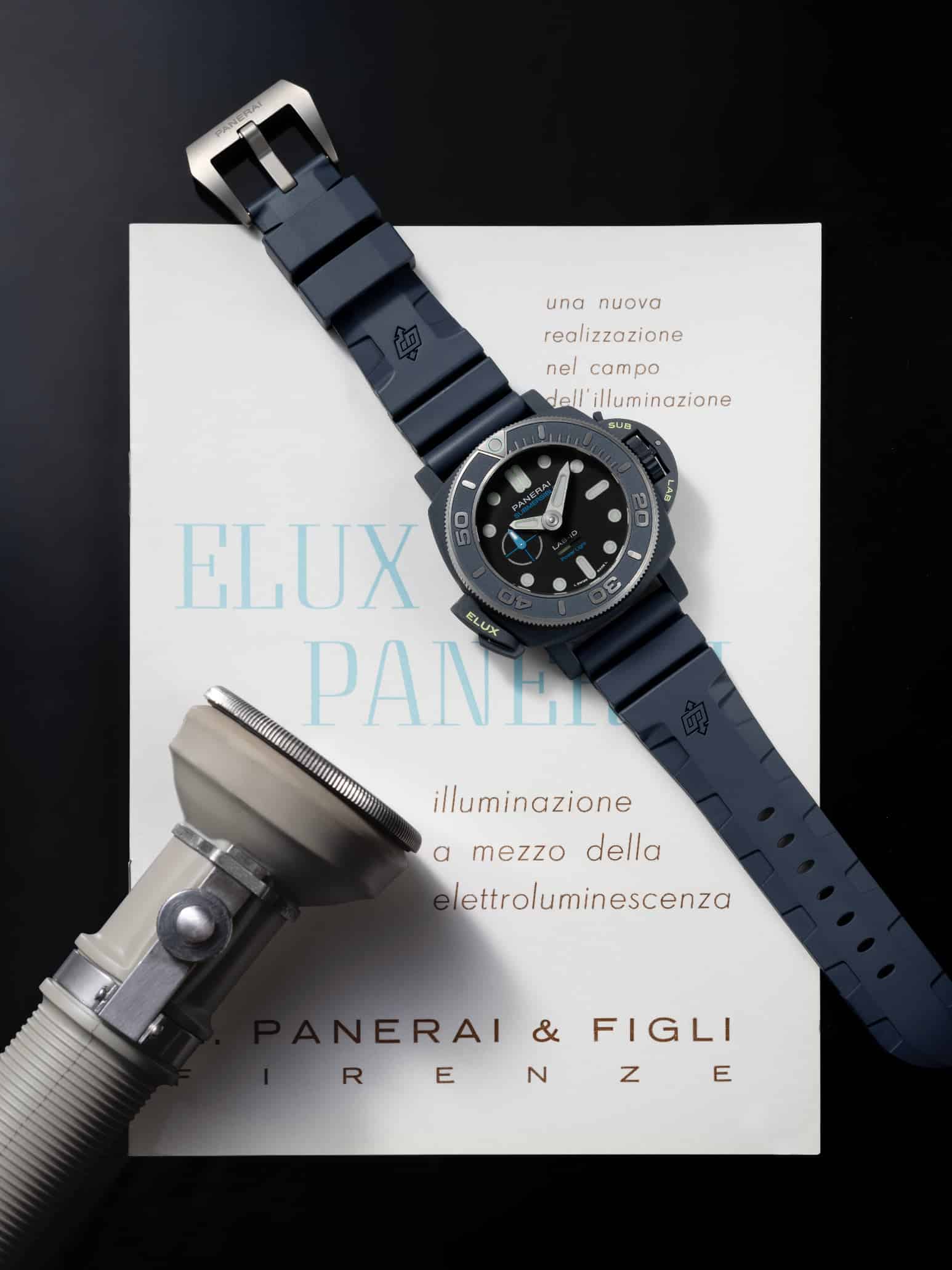 Panerai Submersible Elux LABID PAM01800 12 Watches World Panerai Submersible Elux LAB ID PAM01800