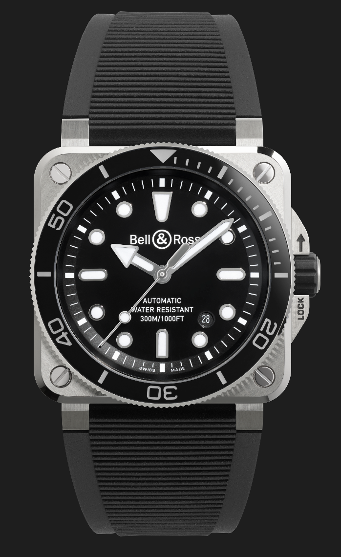 Bell Ross 01BR03DIVERBLACKSTEELSOLDAT Watches World Bell Ross BR 03