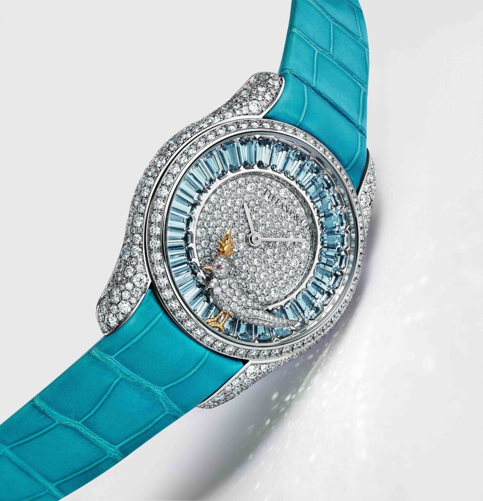 36mm Bird on a Rock con aguamarina Tiffany & Co