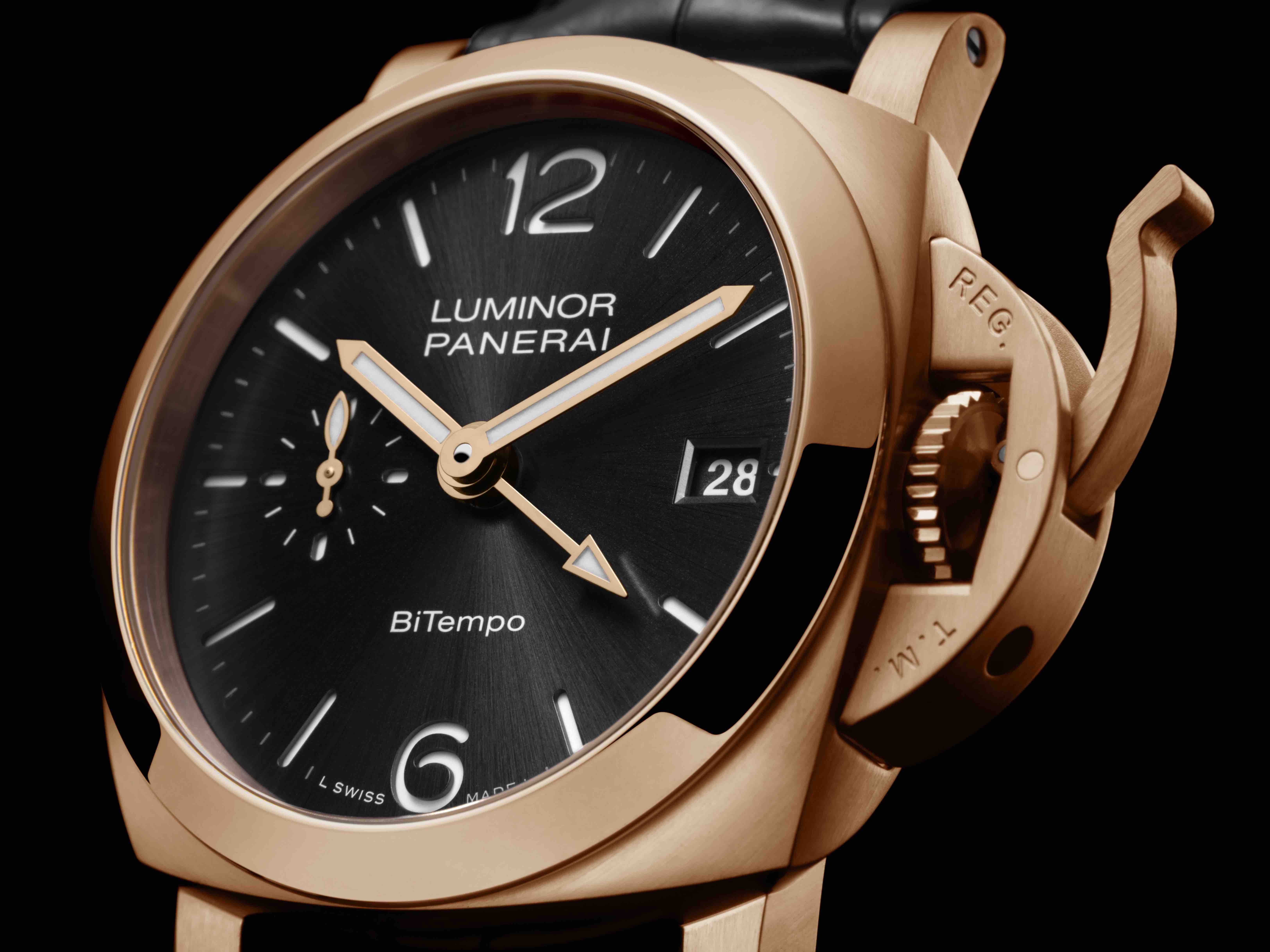 Panerai Luminor Quaranta BiTempo Goldtech