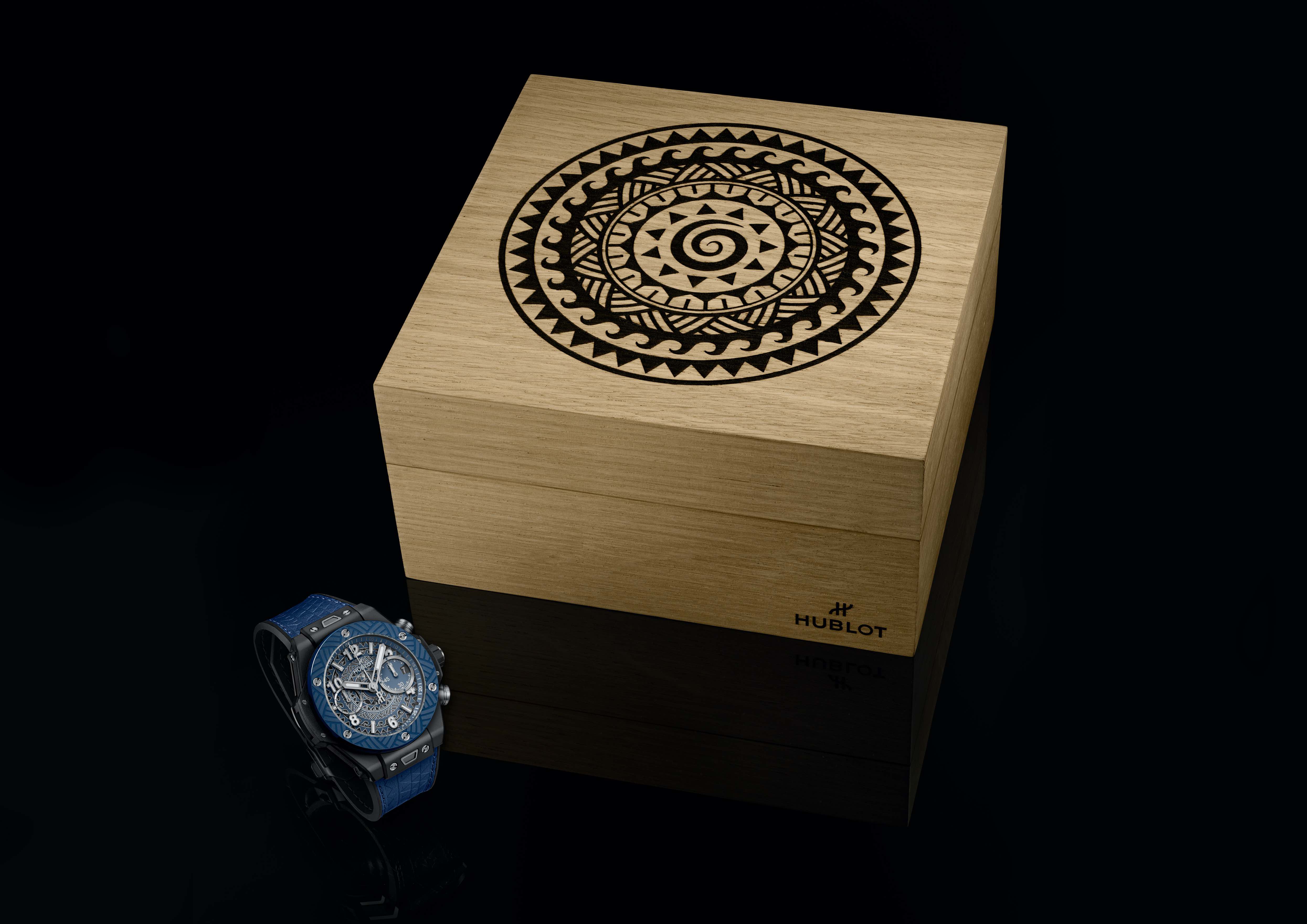 El reloj se entrega en una caja re-utilizable Hublot Greenbox