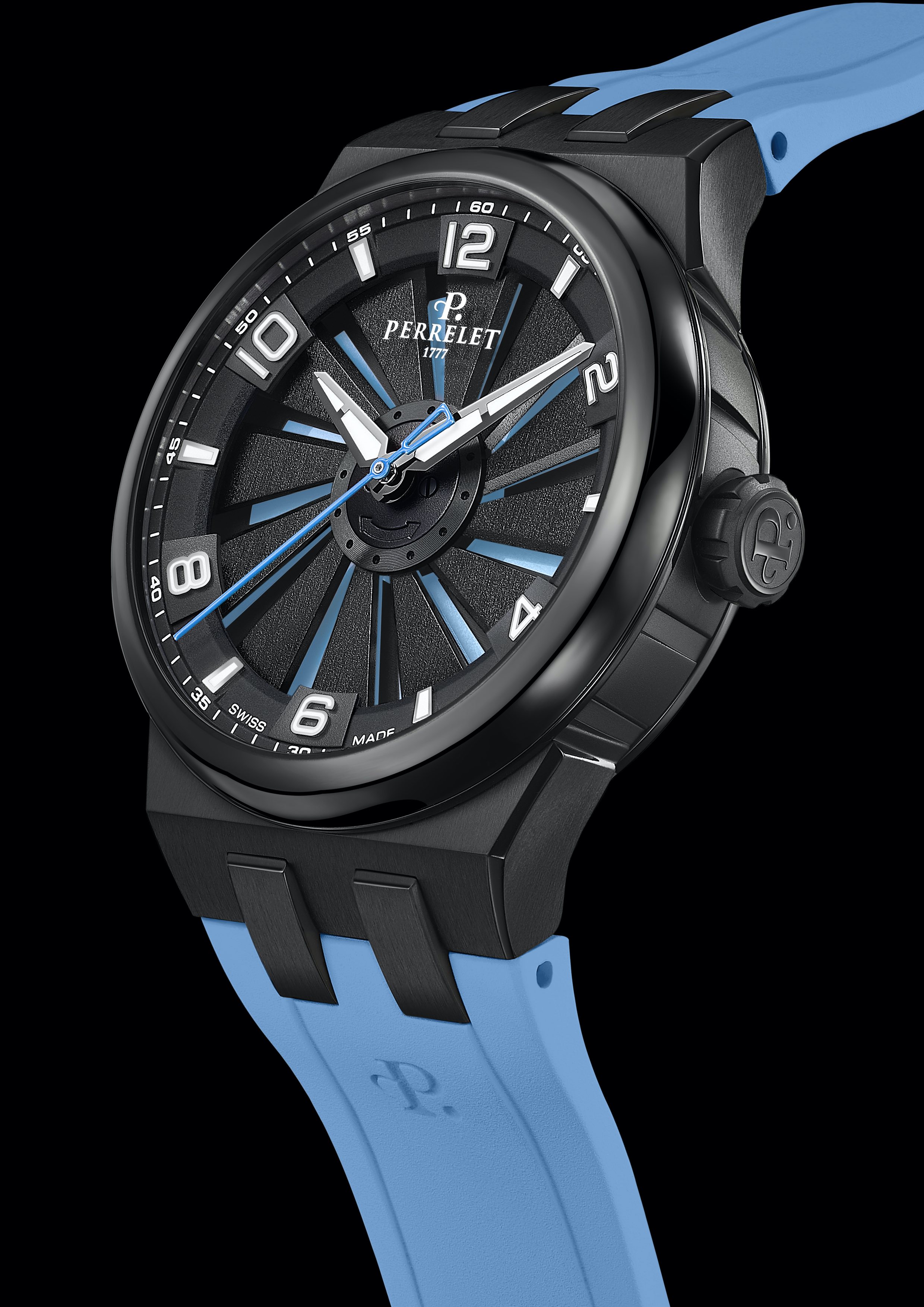 Perrelet Turbine Titanium Ice Blue