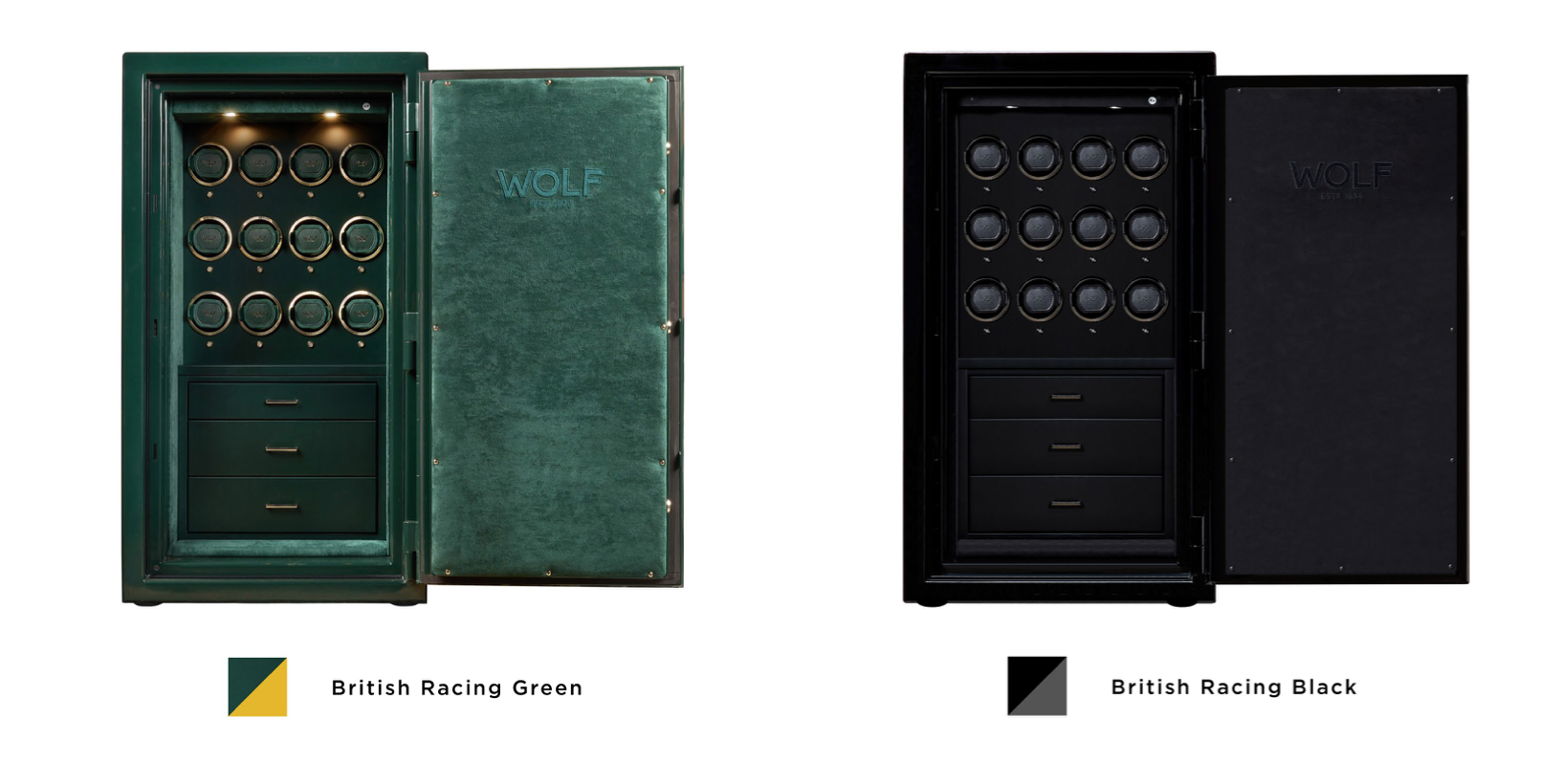 Colores British Racing Green y British Racing Black