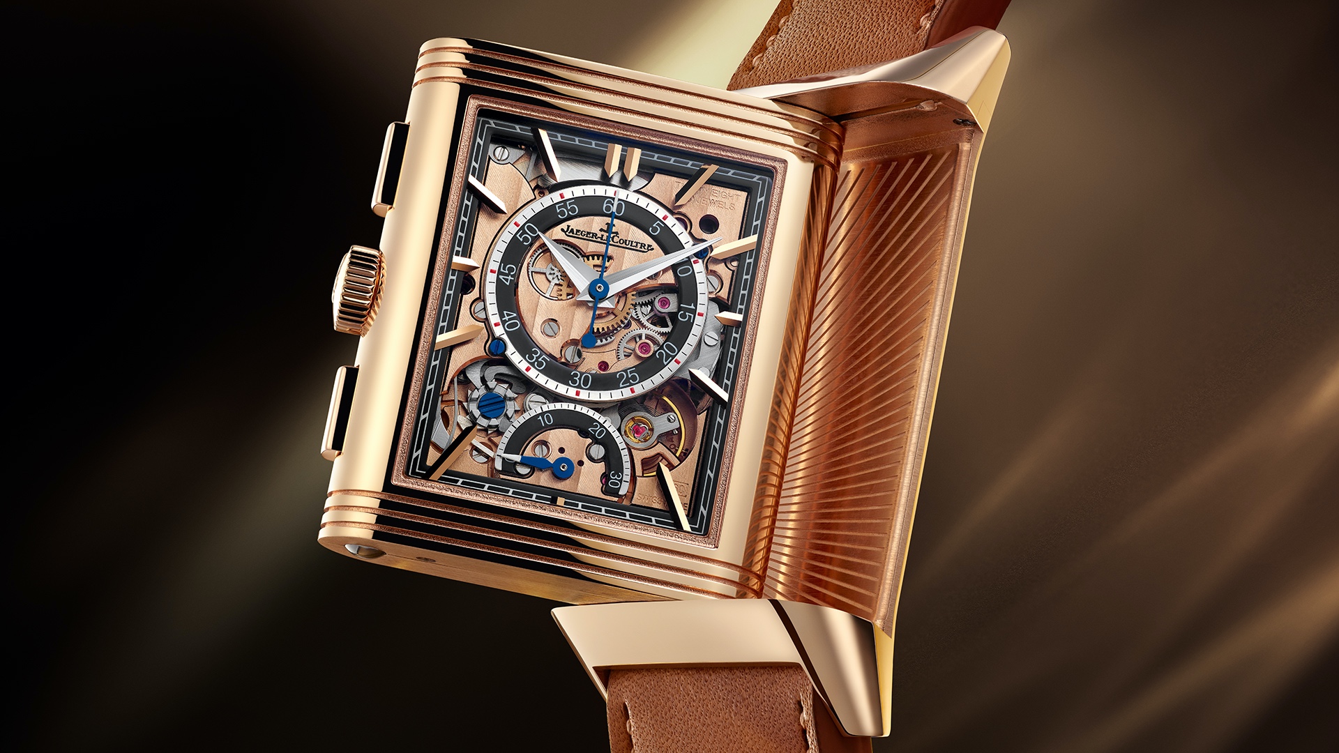 Jaeger-LeCoultre Reverso Tribute Chronograph en oro rosa