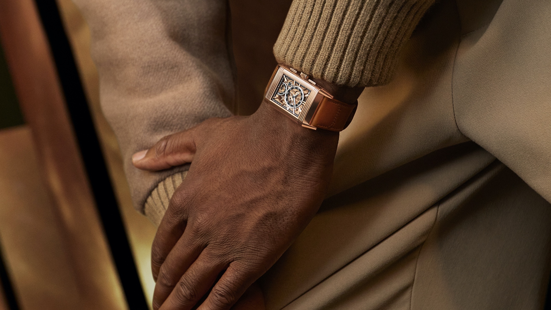 Jaeger-LeCoultre Reverso Tribute Chronograph en oro rosa