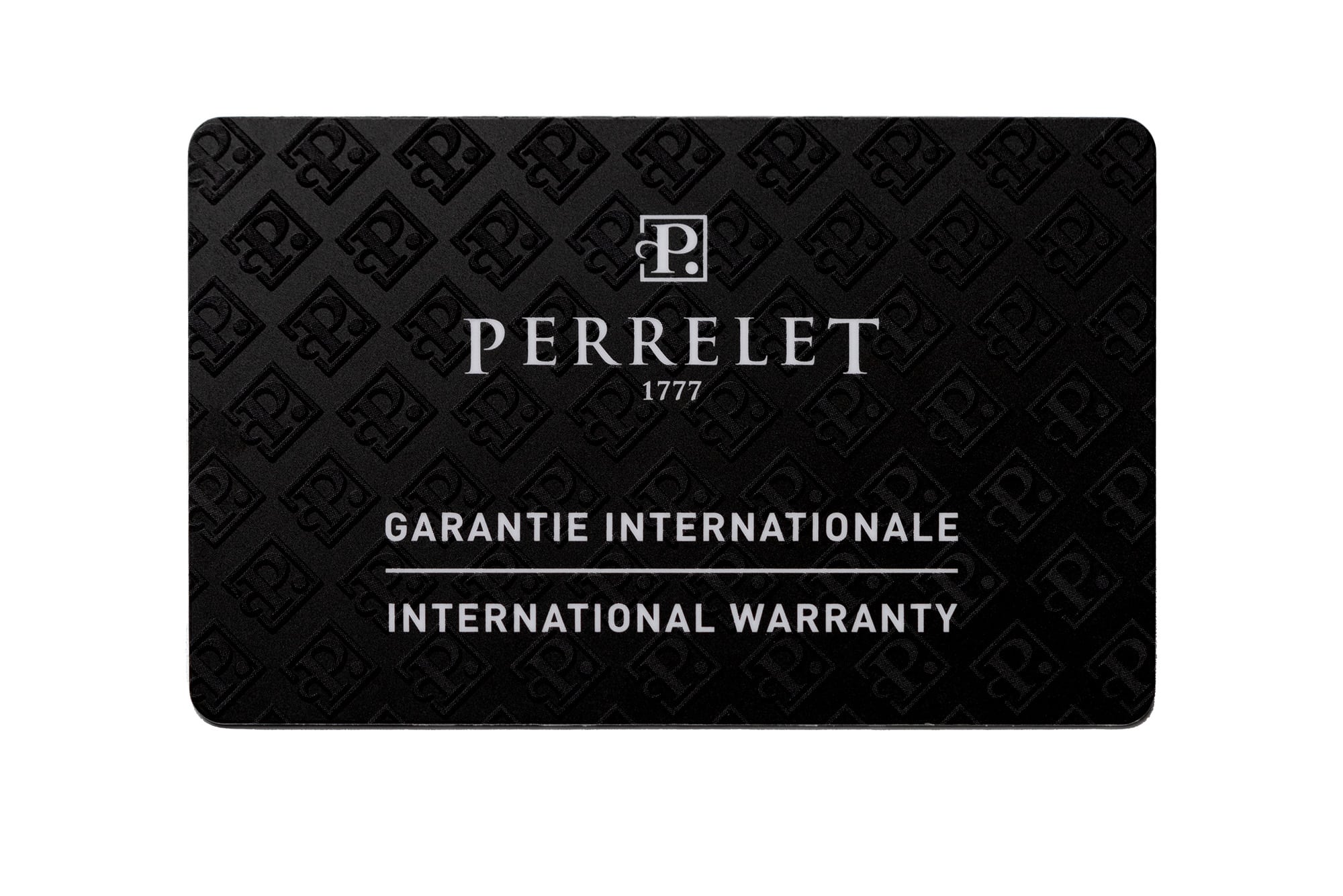 Tarjeta garantía Perrelet front Watches World Tarjeta Perrelet garantía