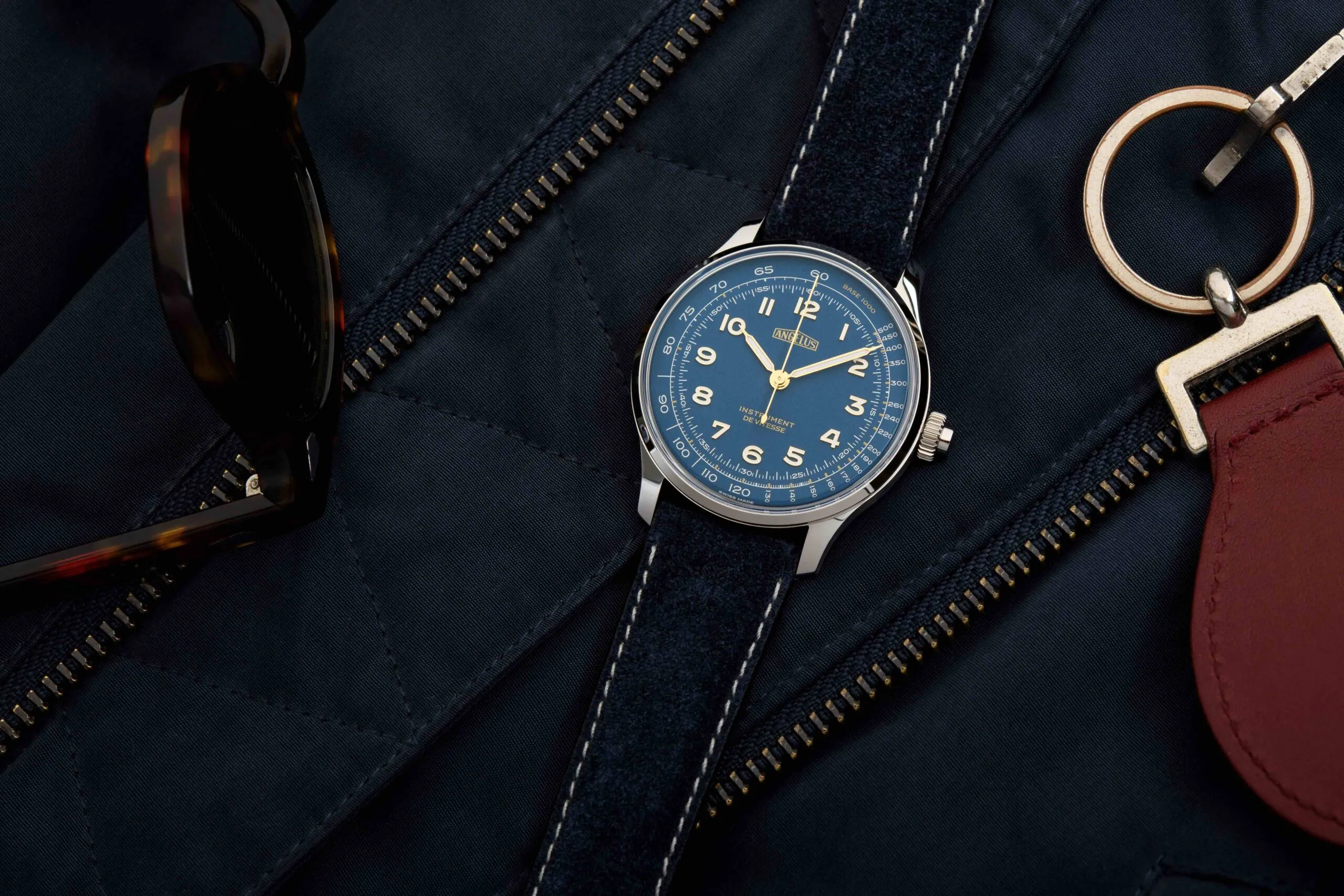 Angelus Instrument De Vitesse Indianapolis Blue