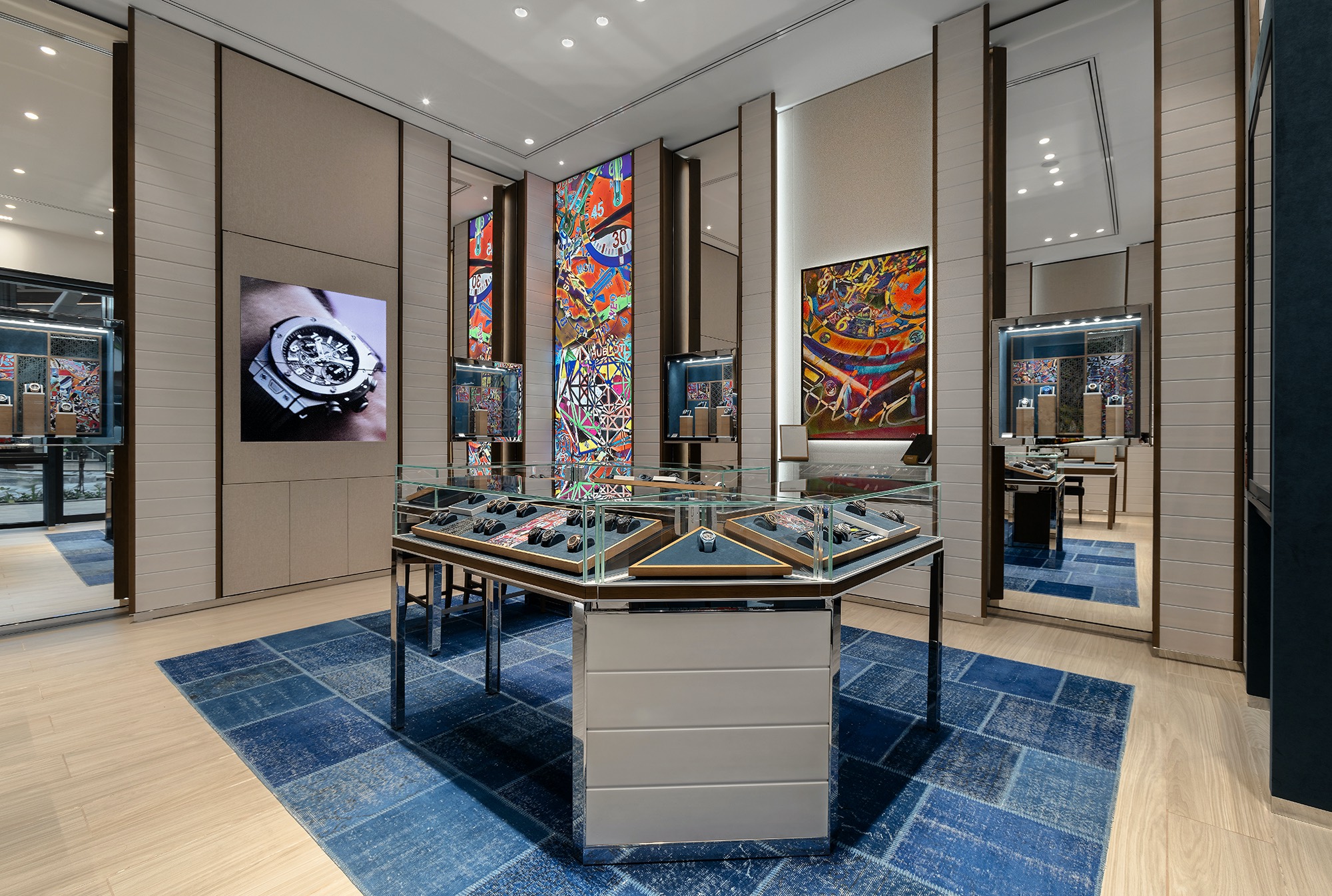 Interior de boutique de Hublot en Cancún