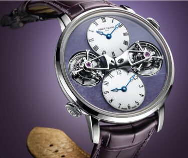 Arnold & Son Double Tourbillon White Gold Charoite Edition