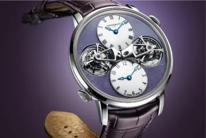 Arnold & Son Double Tourbillon White Gold Charoite Edition