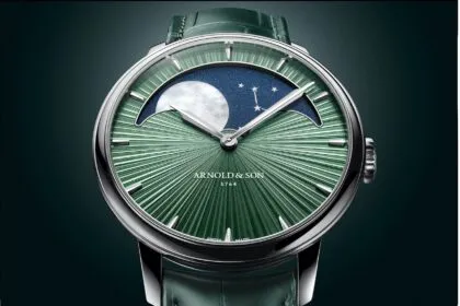 Arnold & Son Perpetual Moon Platinum Fern Green