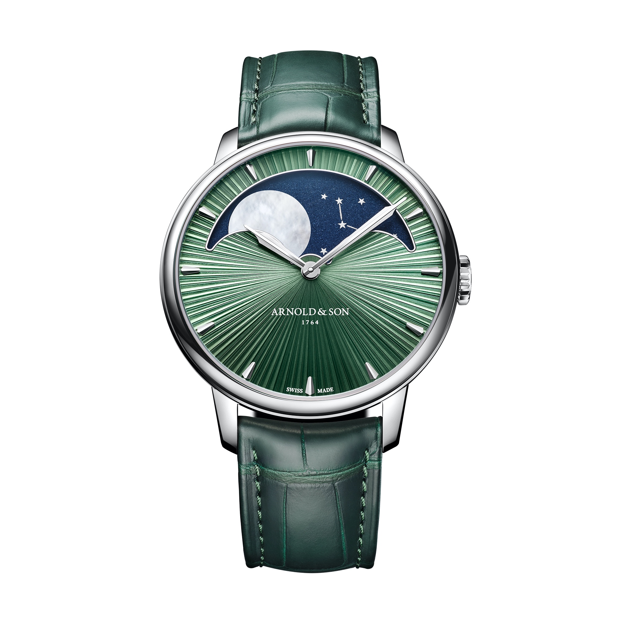 Arnold & Son Perpetual Moon Platinum Fern Green