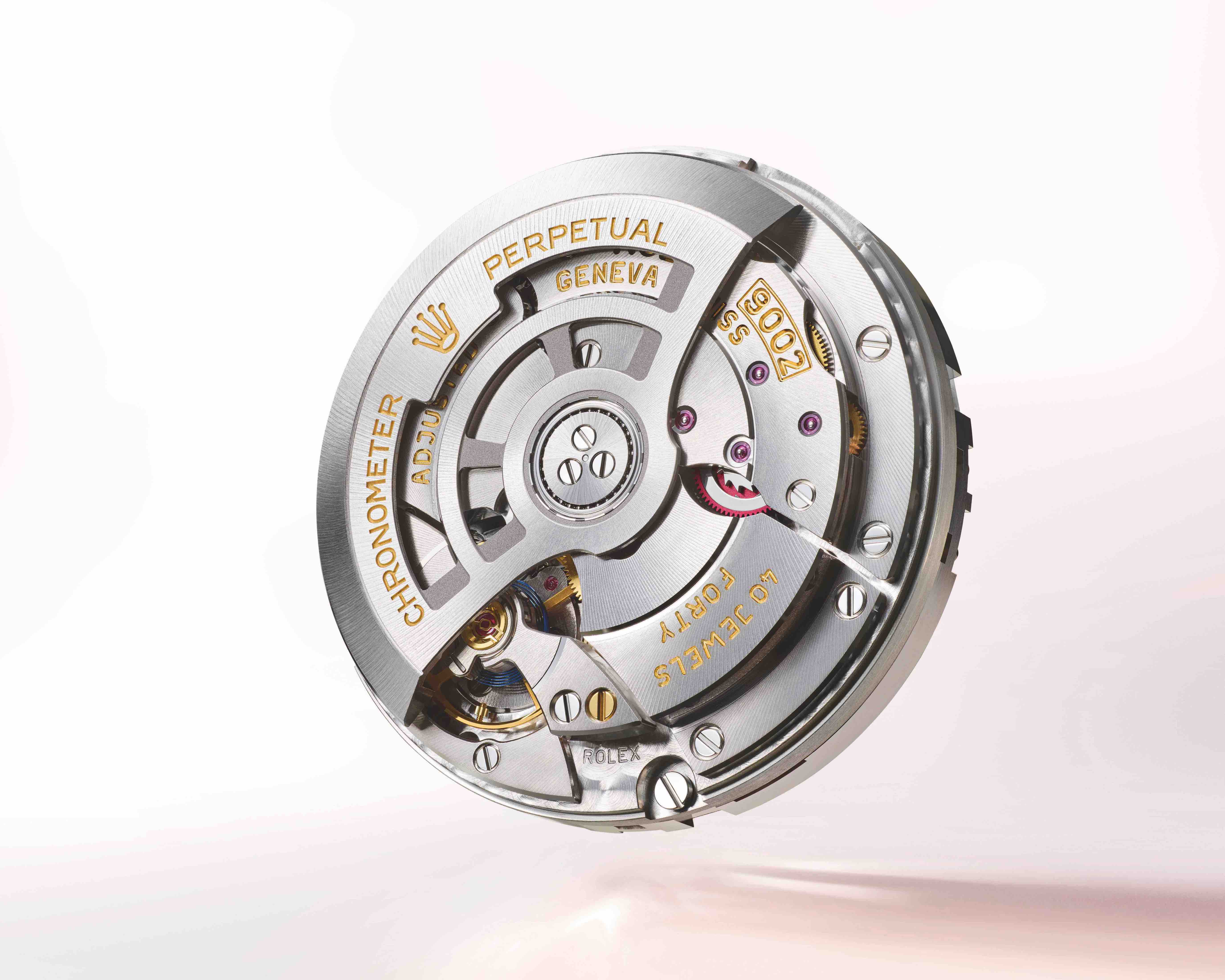 El calibre al interior de Oyster Perpetual Sky-Dweller