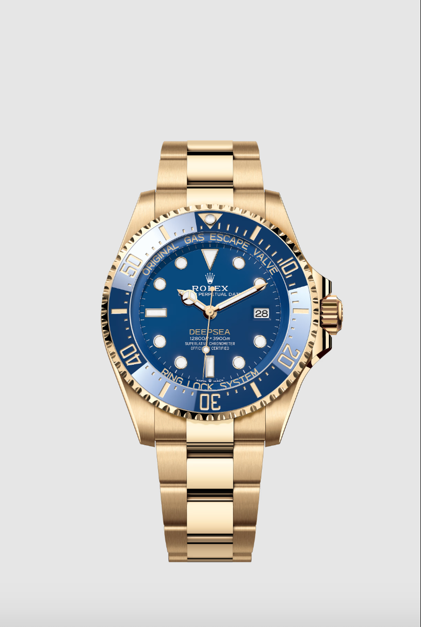 Variante en oro amarillo de Rolex Deepsea