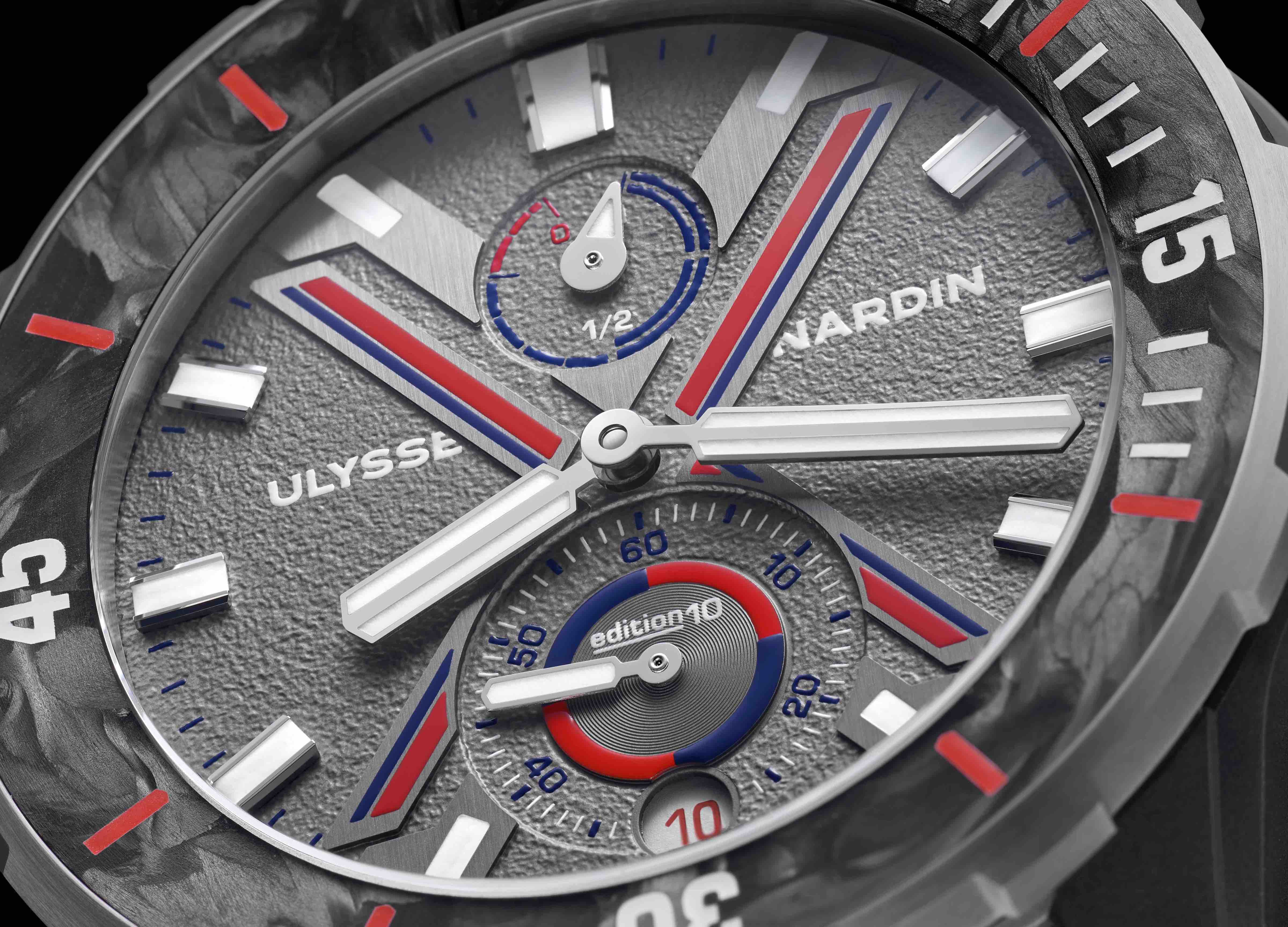 Carátula de Ulysse Nardin Diver Net Vendée Globe