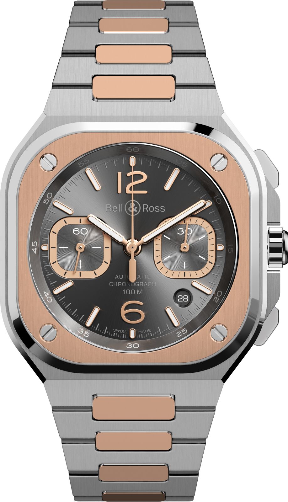 Bell & Ross BR-05 Chrono Grey Steel & Gold