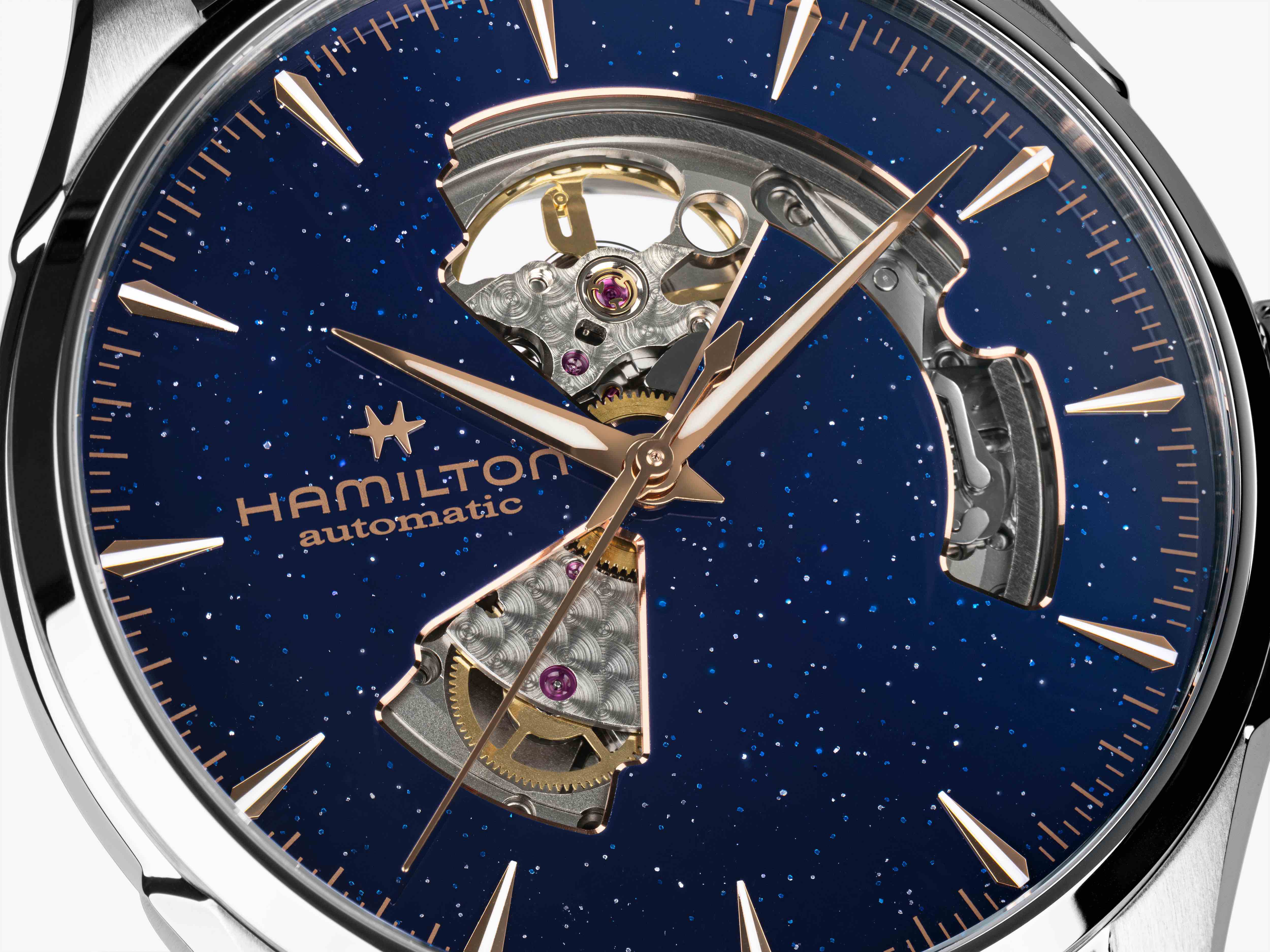 Hamilton Jazzmaster Open Heart Midnight Blue