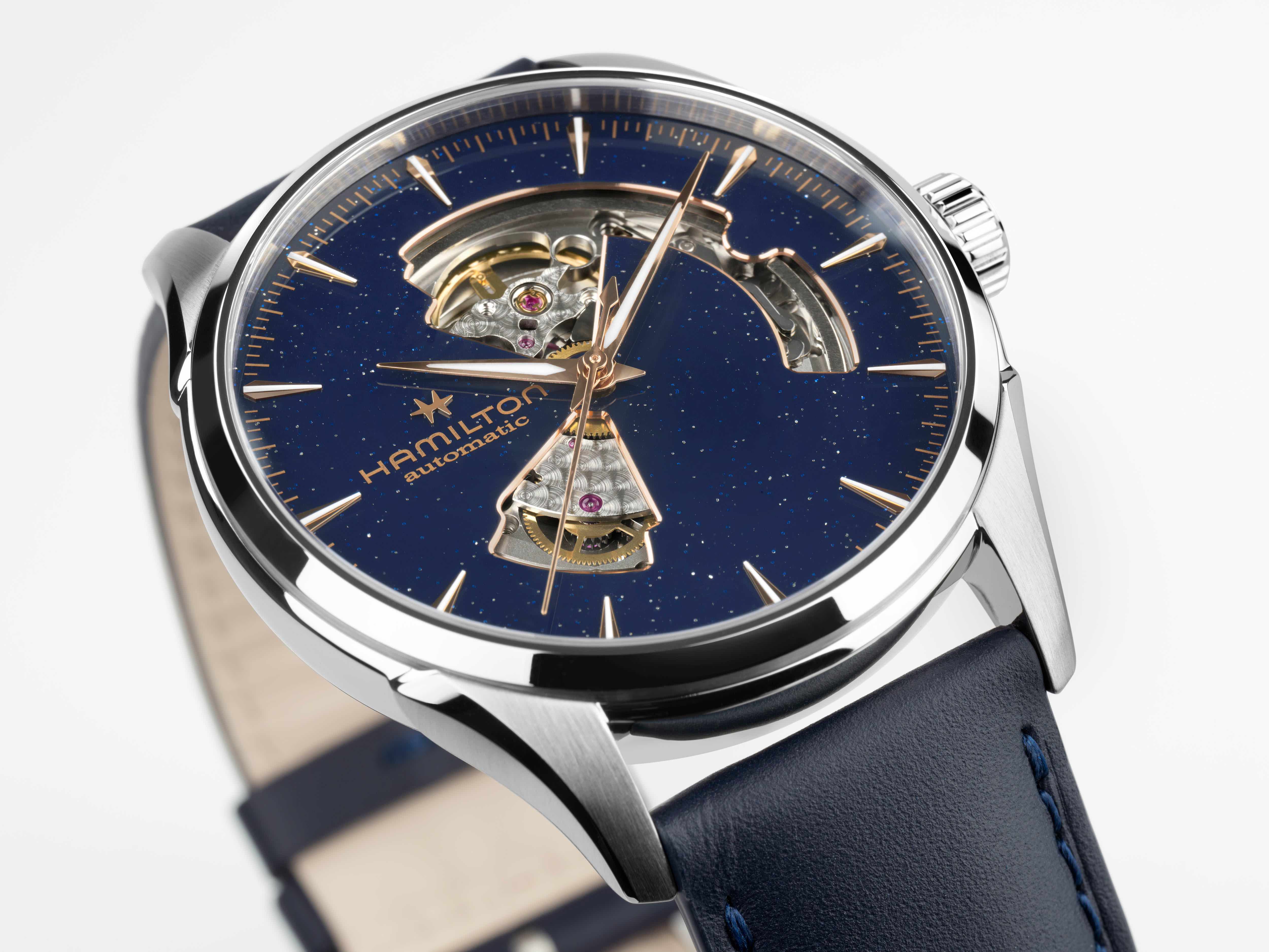 Hamilton Jazzmaster Open Heart Midnight Blue