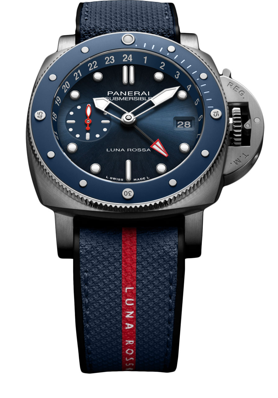 Panerai Submersible GMT Luna Rossa en titanio