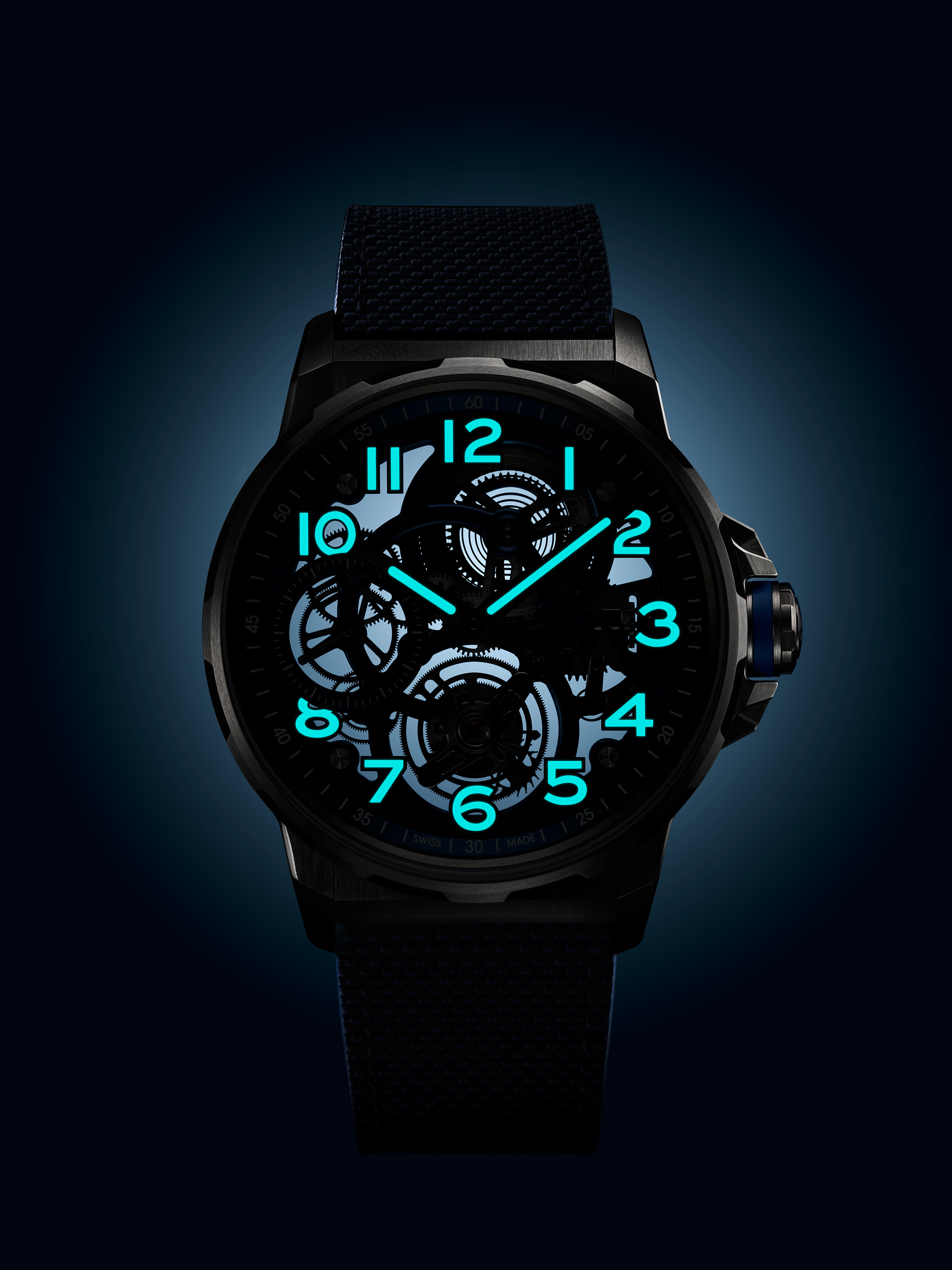 Angelus Flying Tourbillon Titanium blue 4