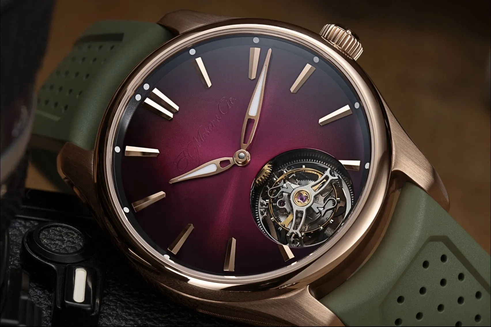 H. Moser & Cie Pioneer Tourbillon Burgundy