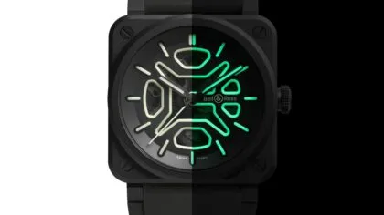 Bell and Ross BR03 SKELETON BLACK CERAMIC LUM DAY NIGHT