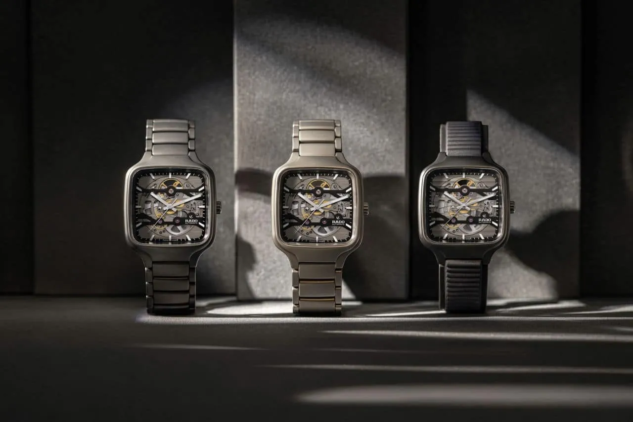 Rado True Square Skeleton, un trío que derrocha fuerza